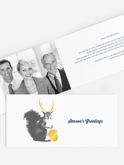 Premium-Weihnachtskarte Wolpertinger