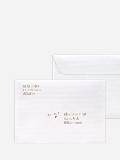 Bedruckte Umschläge geschäftl. Weihnachten Deer Message