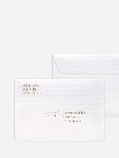 Bedruckte Umschläge geschäftl. Weihnachten Deer Message