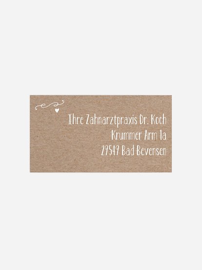 Empfängeraufkleber geschäftl. Weihnachten Deer Message