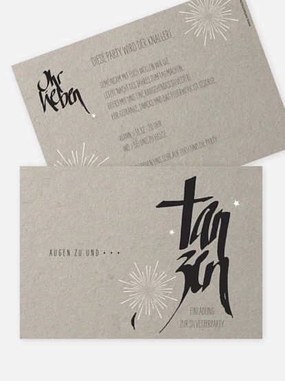 Partyeinladung Tanzen