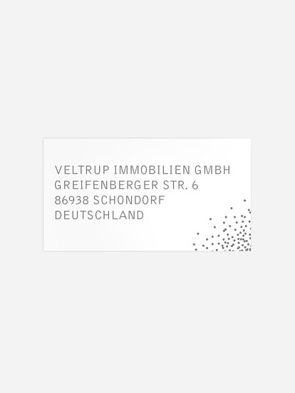 Empfängeraufkleber geschäftl. Weihnachten Glanzvoll Premium