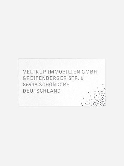 Empfängeraufkleber geschäftl. Weihnachten Glanzvoll Premium