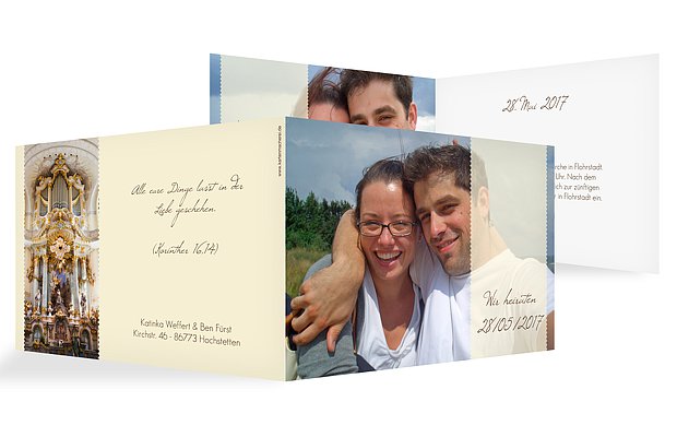 Hochzeitseinladung Blickfang