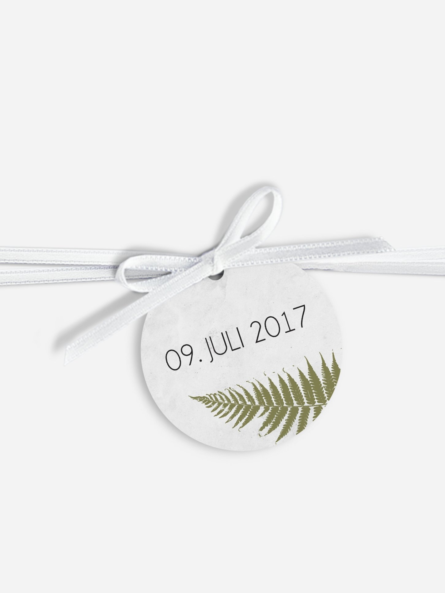 Anhänger mit Band zur Hochzeit Industrial Art