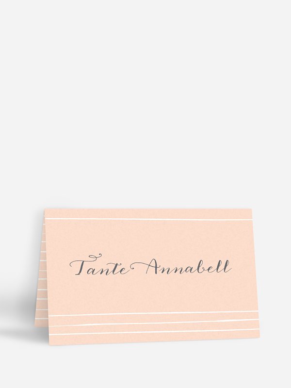 Tischkarte Hochzeit Copper Art