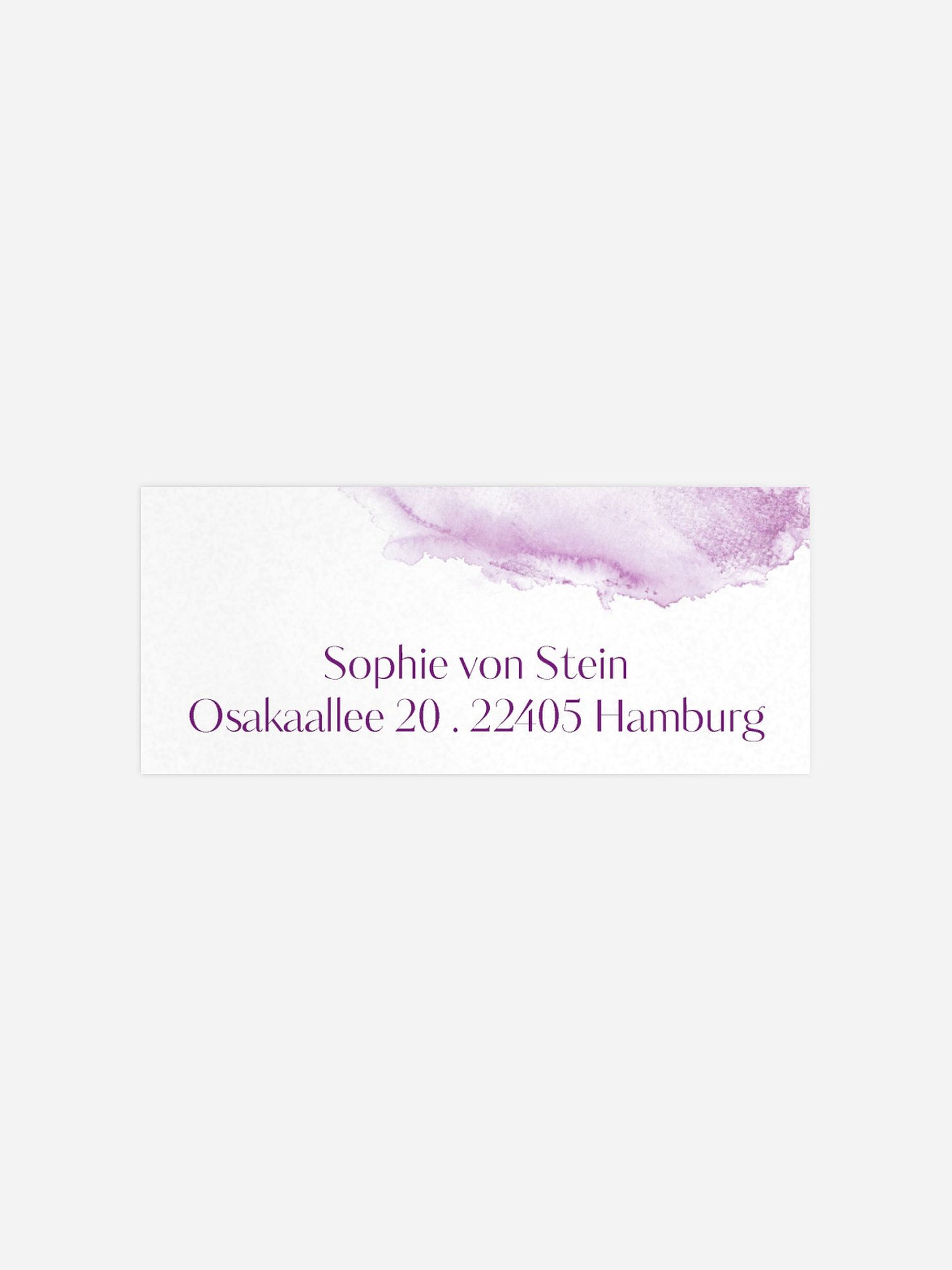 Absenderaufkleber Konfirmation und Kommunion Klassik Aquarell