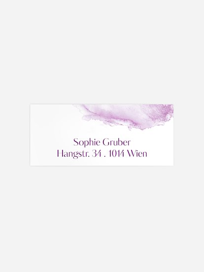 Absenderaufkleber Konfirmation und Kommunion Klassik Aquarell