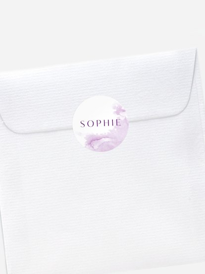 Aufkleber Kommunion Konfirmation Klassik Aquarell