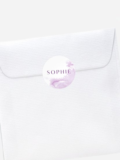 Aufkleber Kommunion Konfirmation Klassik Aquarell