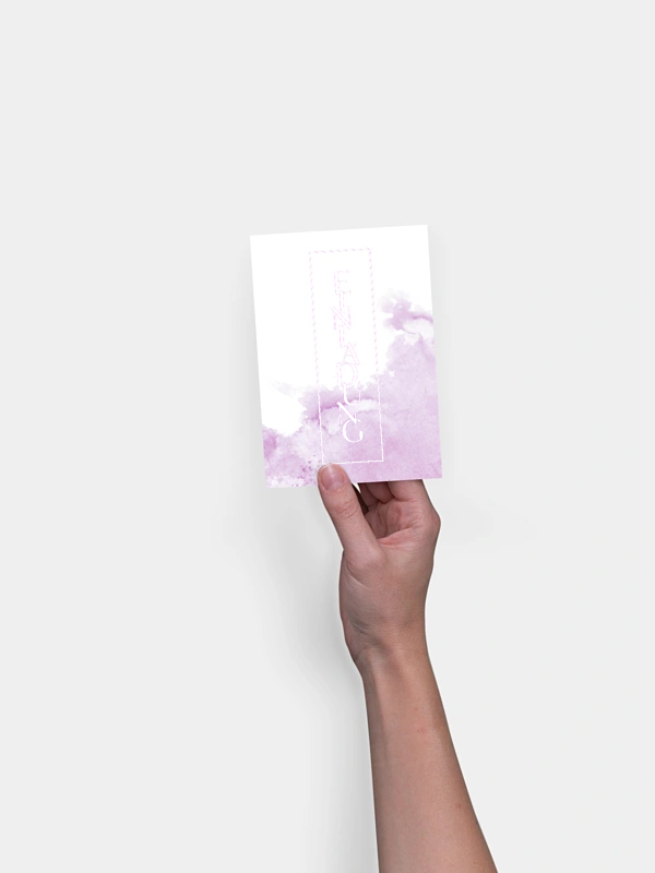Einladung Firmung Klassik Aquarell