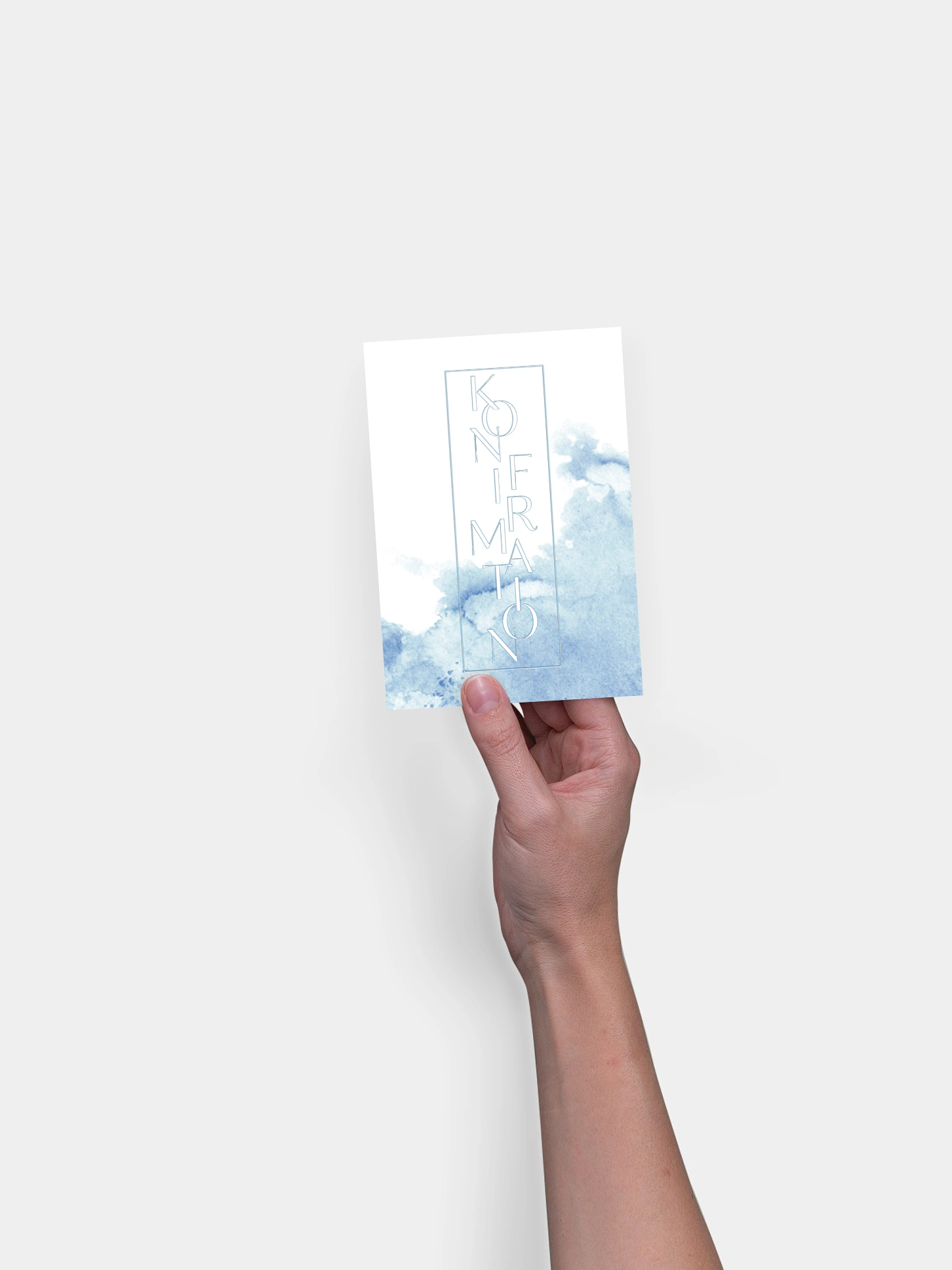 Konfirmationseinladung Klassik Aquarell