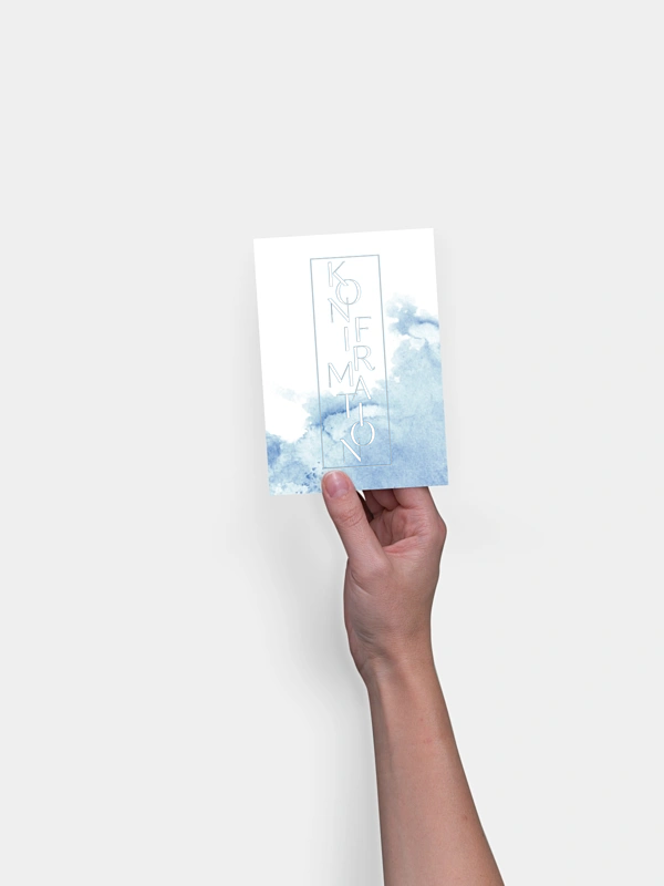 Konfirmationseinladung Klassik Aquarell