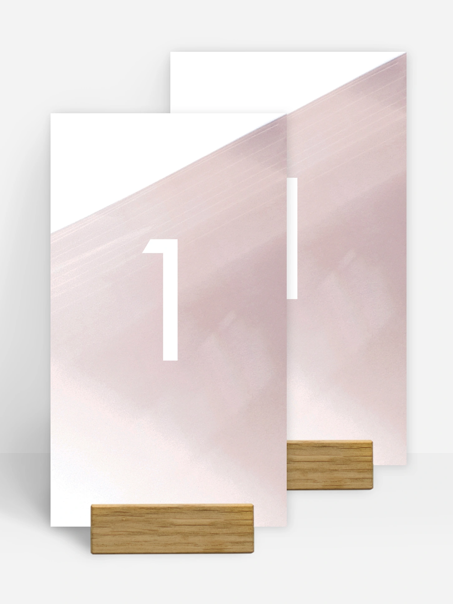 Tischnummer Watercolor Draw