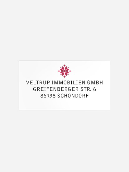 Empfängeraufkleber geschäftl. Weihnachten Pinguin Post