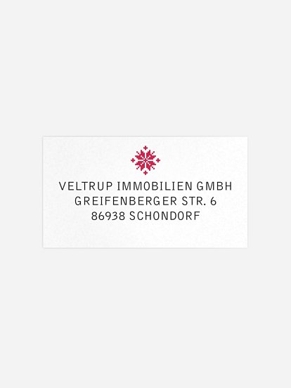 Empfängeraufkleber geschäftl. Weihnachten Pinguin Post