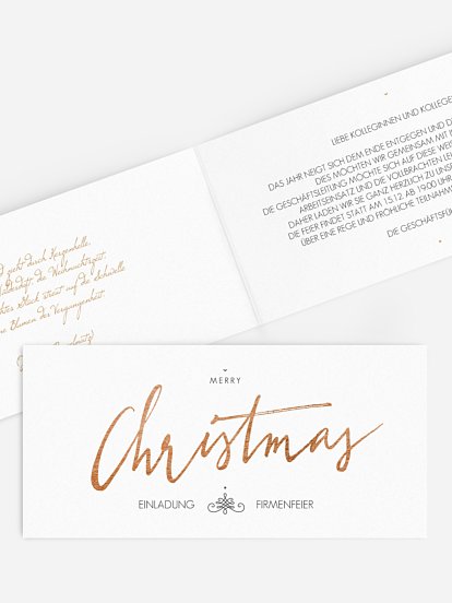 Weihnachtsfeier Christmas Calligraphy