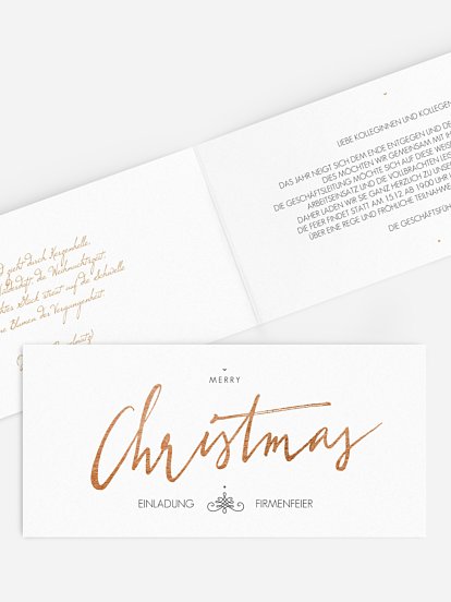 Weihnachtsfeier Christmas Calligraphy