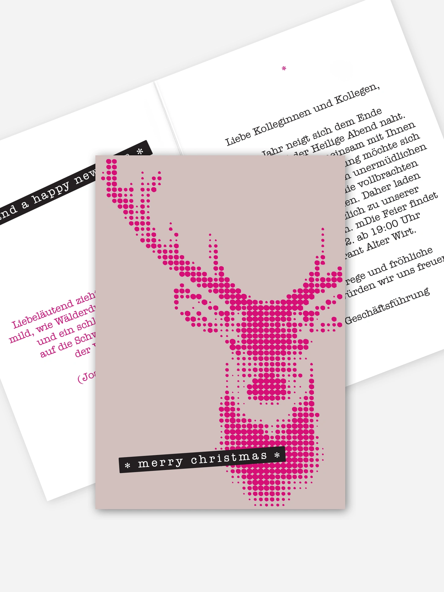 Weihnachtsfeier Sparkling Deer