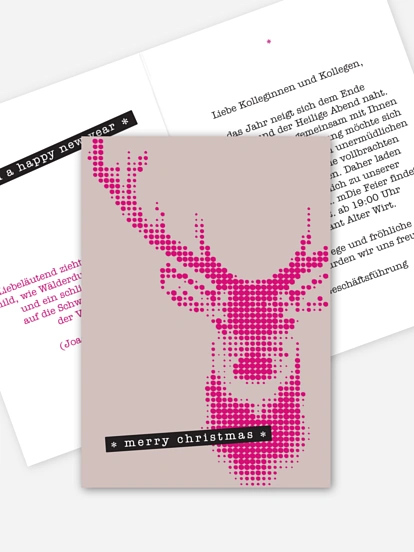 Weihnachtsfeier Sparkling Deer