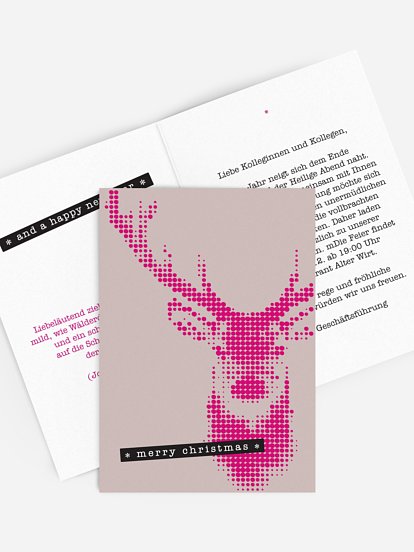 Weihnachtsfeier Sparkling Deer