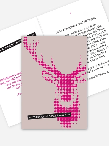 Weihnachtsfeier Sparkling Deer