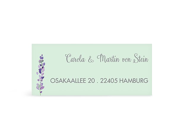Absenderaufkleber Hochzeit Herbal Bouquet