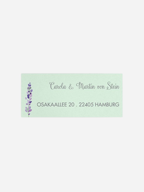 Absenderaufkleber Hochzeit Herbal Bouquet
