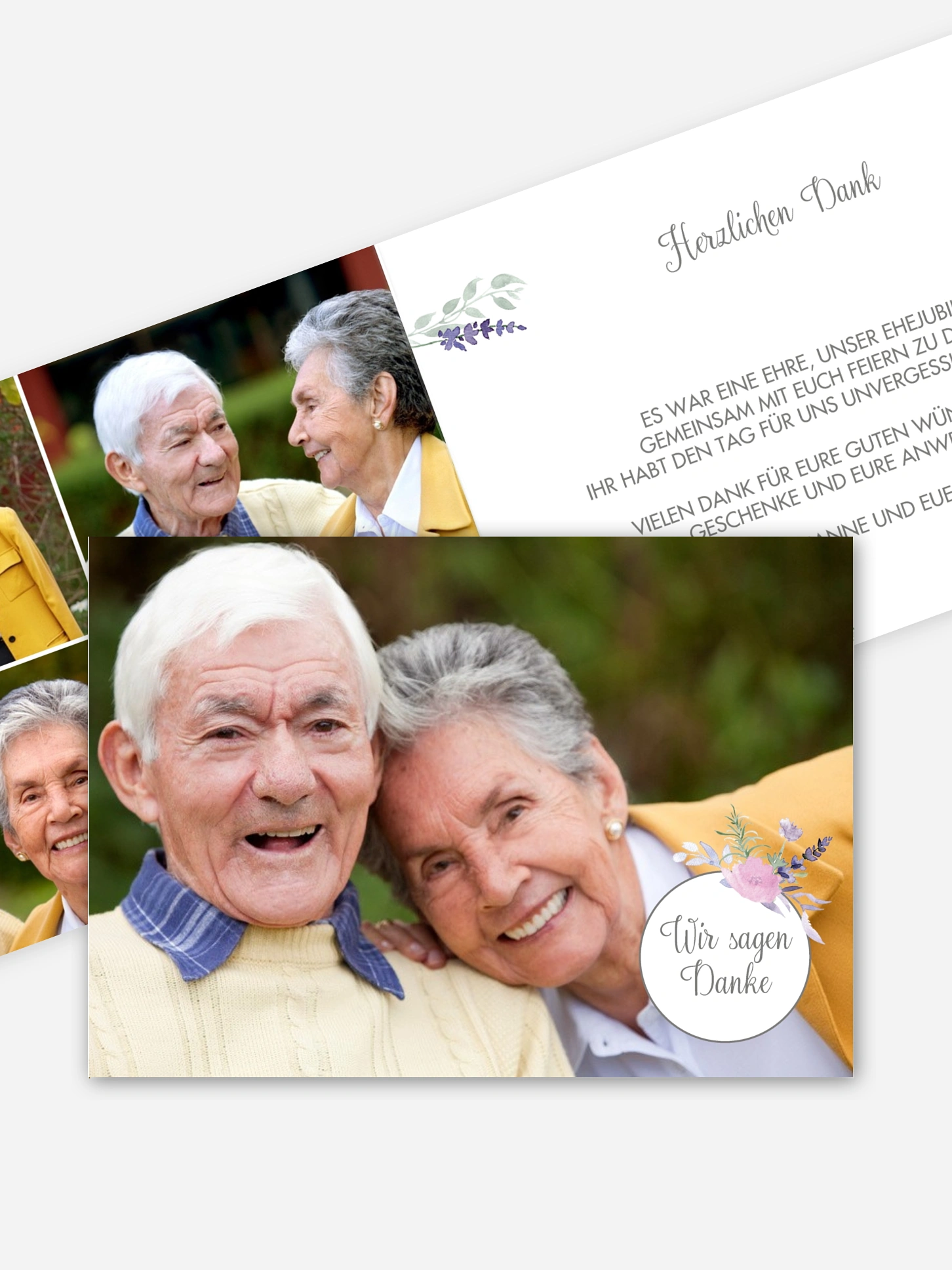Danksagung zur Goldenen Hochzeit Herbal Bouquet