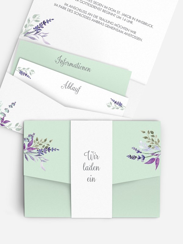 Hochzeitseinladung Herbal Bouquet