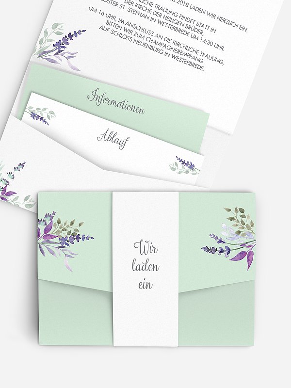 Hochzeitseinladung Herbal Bouquet