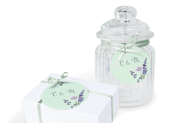 Anhänger mit Band zur Hochzeit Herbal Bouquet