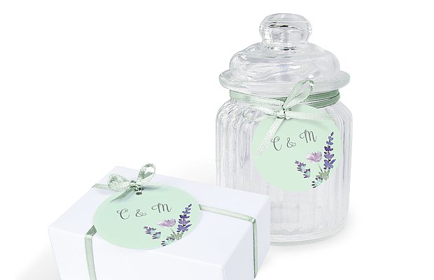 Anhänger mit Band zur Hochzeit Herbal Bouquet