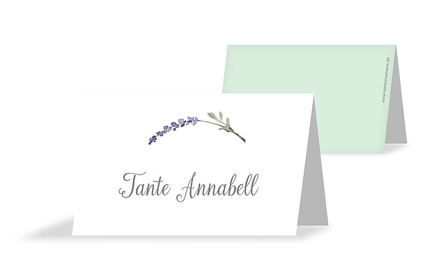 Tischkarte Hochzeit Herbal Bouquet