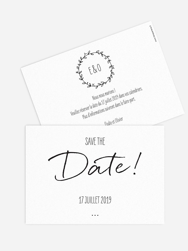 Save the date Épuré