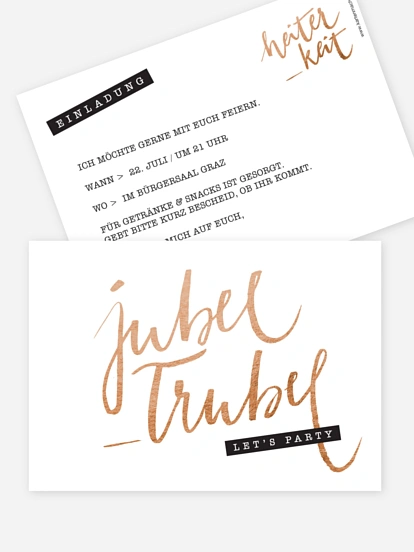 Partyeinladung Jubel Trubel
