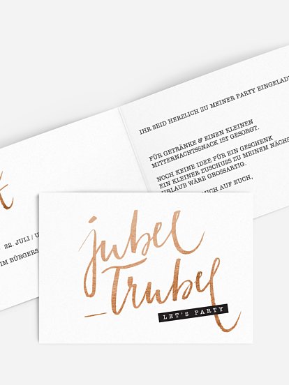 Partyeinladung Jubel Trubel