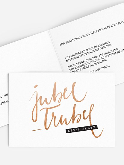 Partyeinladung Jubel Trubel