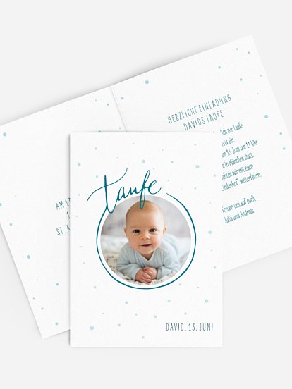 Taufeinladung Universum