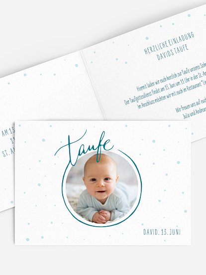 Taufeinladung Universum