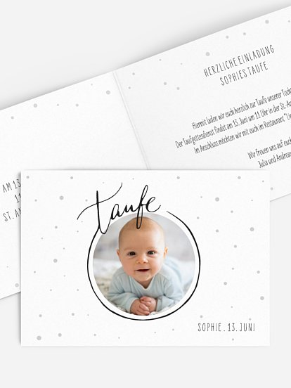 Taufeinladung Universum