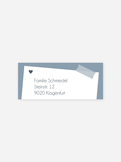 Absenderaufkleber Geburt Schöne Momente