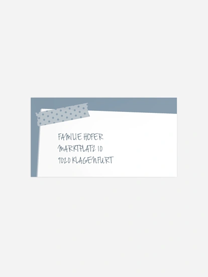 Empfängeraufkleber Geburt Schöne Momente