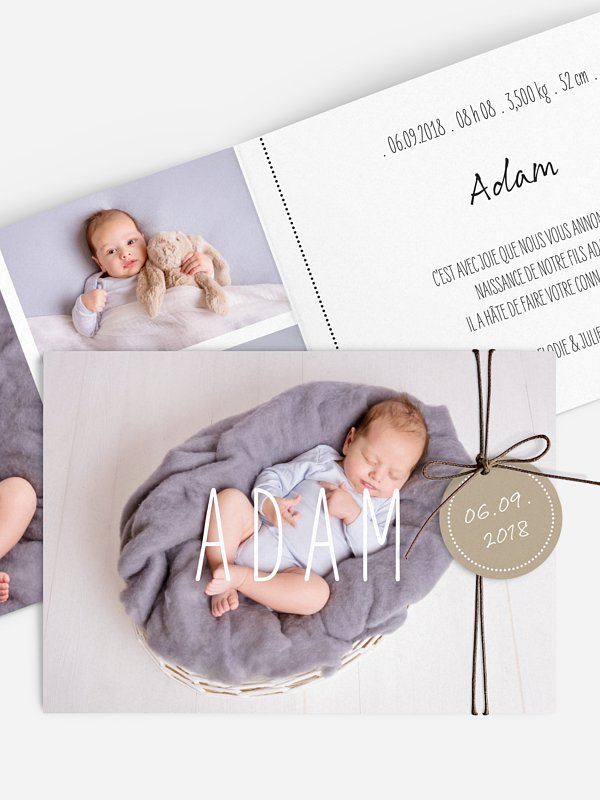 Faire-part naissance Nouvelle histoire
