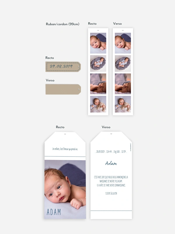 Faire-part naissance Nouvelle histoire