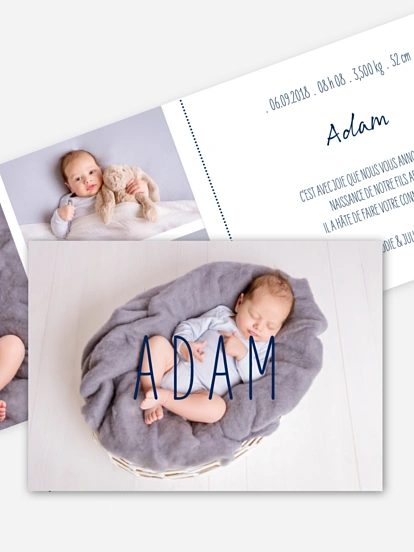 Faire-part naissance Nouvelle histoire