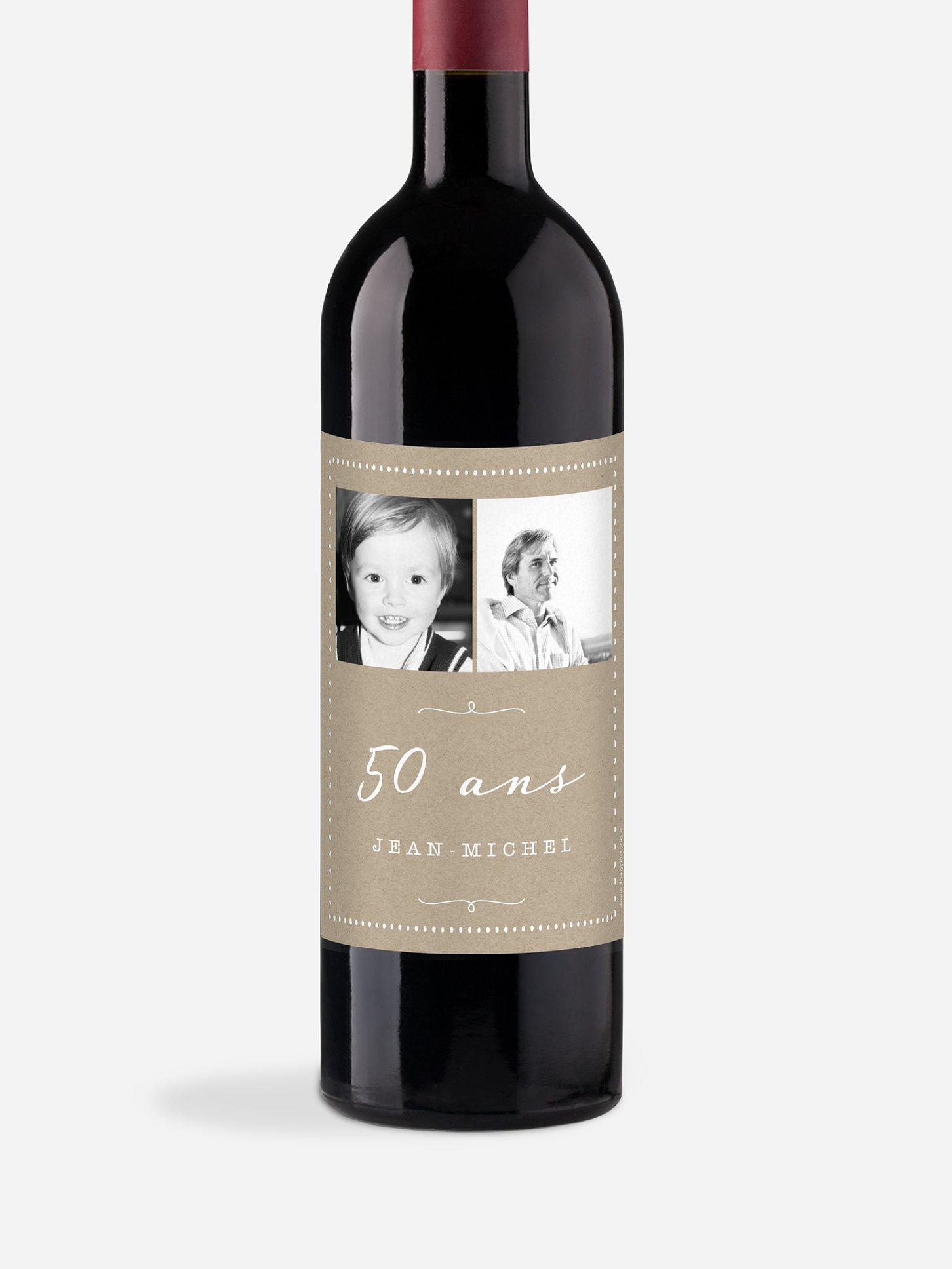 Étiquette pour bouteille Vintage baby