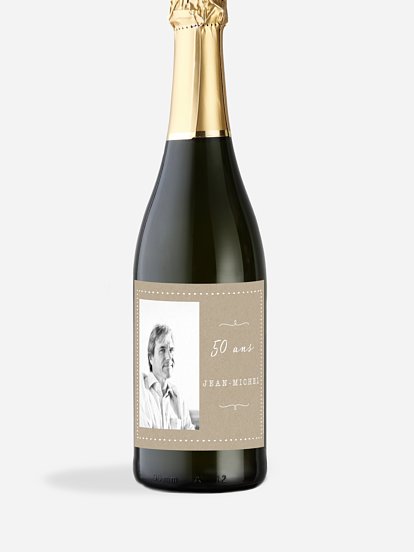 Étiquette pour bouteille Vintage baby