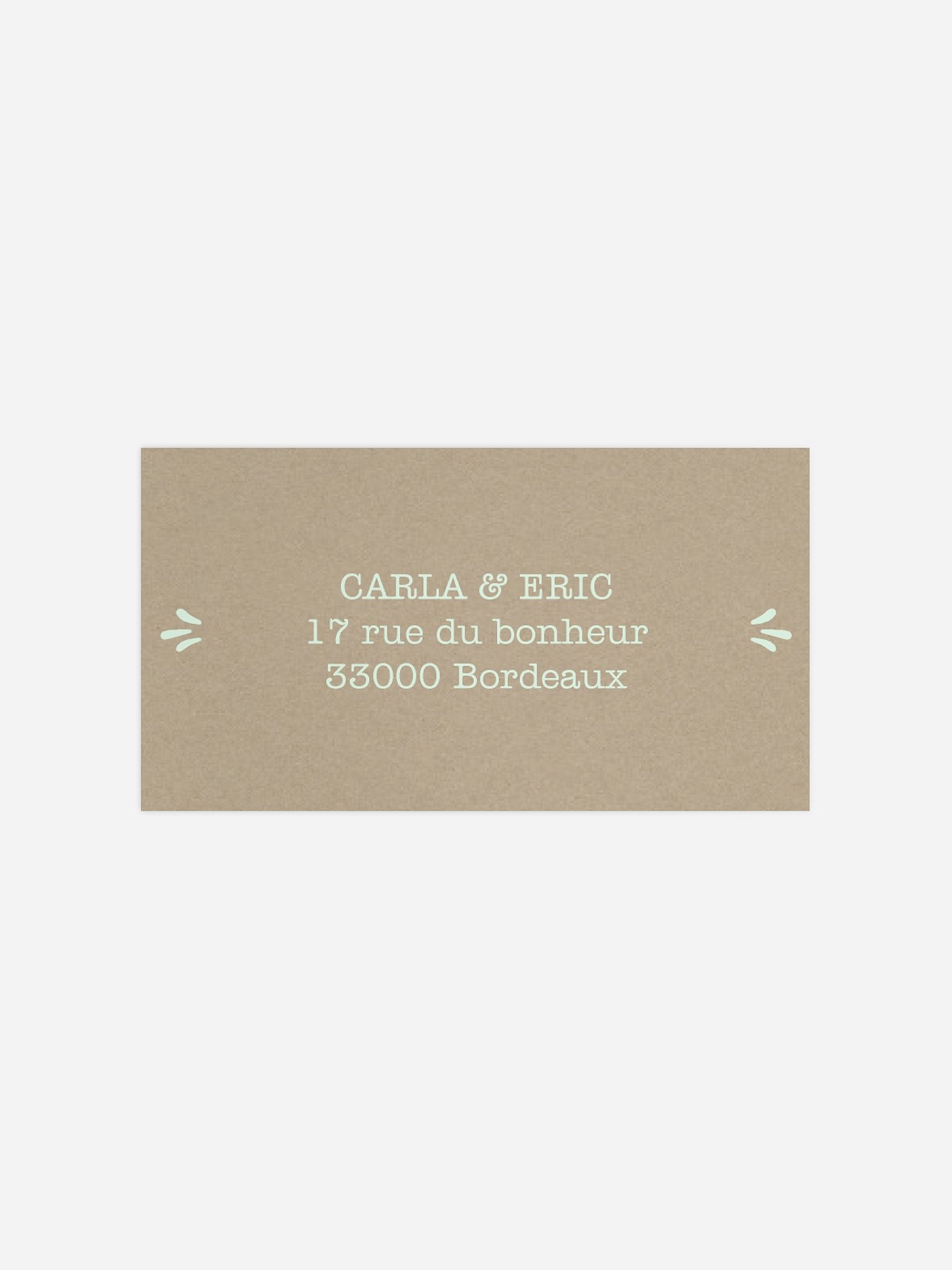 Étiquette destinataire anniversaire enfant Vintage Baby