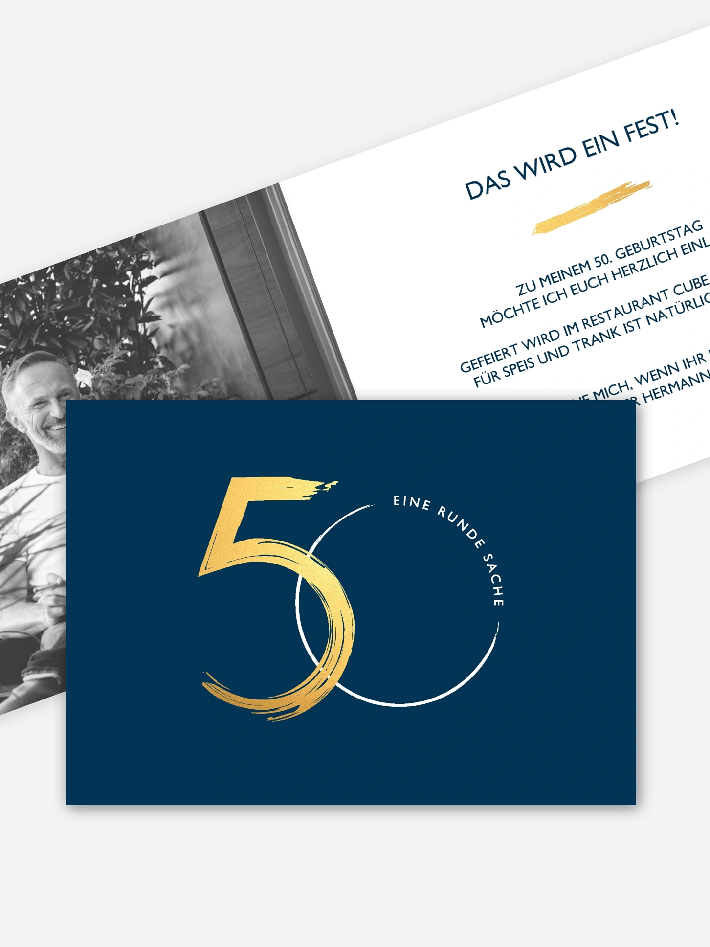 Einladung 50. Geburtstag Jetzt geht's rund